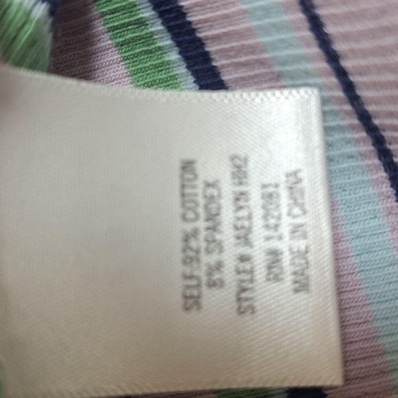 Miami Striped Faux Button Down Tie Sleeve Dress. Size Small NWOT - Picture 9 of 9